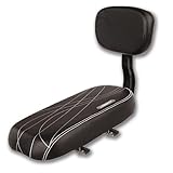 LIBRNTY Sedile Posteriore Bicicletta,Seggiolino Bici Posteriore per Bambini,PU Spugna in Pelle Morbido Cuscino Posteriore Rack Seat per Ragazza Donna Uomo Bambino (B001)