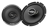 Pioneer TS-A1671F Set di diffusori coassiali a 3 vie da 16,5 cm con 2 altoparlanti (320 W max. ciascuno, 70 W sine), profondità di installazione 48 mm, taglio di installazione 144 mm, con griglia