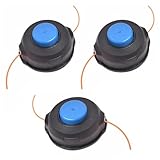 Testina Ricambio Trimmer, 3PCS Accessori Per Trimmer Testina Ricambio,Decespugliatore T25 Testina a Filo 10mm Doppia Linea per Husqvarna 122LDX 124L 125L 125LDX 128L 128LD 128DJX