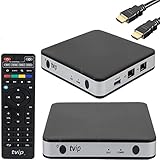 TVIP S-Box v.605 4K HEVC HD Android 6.0 Linux Multimedia Stalker Streamer 1GB RAM + 8GB eMMC, MicroSD Card, EXT.IR Include 5GHz WiFi