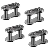 4 Pezzi Catena Principale, Lega di Acciaio Robusti Maglia Principale Catena d'Argento Master Link per Motociclo Mini Bici 50cc 70cc 90cc 110cc 125cc ATV Quad 4 Wheeler Pocket Bike, # 420