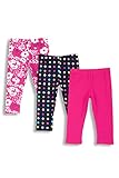 Chicco Set di Leggings Stile Capri in Cotone, Pantaloni Sportivi Bambine e Ragazze, Fucsia, 3 Anni
