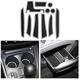 CDEFG Compatibile con Smart Forfour 453 2014-2019 tappetini in gomma per console centrale, tappetini antiscivolo in gomma per auto tappetino EQ Forfour W453 accessori