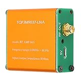 Amplificatore a Basso Rumore da 0,1 MHz a 6 GHz, Amplificatore LNA Ad Alto Guadagno da 20 DB per Onde Corte, Radio FM, Modulo Preamplificatore di Potenza RF,(Spedito con batteria incorporata)
