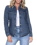 VERO MODA Vmjennie LS Denim Shirt Mix Noos Denim Camicia, Media Blu Denim, L
