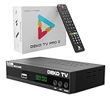 Deko TV PRO2 - Decoder Digitale Terrestre 2025 DVB-T2 PVR HEVC - Main 10 Bit - USB WiFi Multimedia PVR [2in1 telecomando]