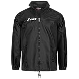 Nucleo Sport Giacca Antipioggia impermeabile Antivento da pioggia Rain Zeus x Uomo Unisex Donna Bambino (L, Nero)