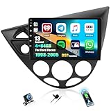CAMECHO 4+64G 9" Android 13 DSP Autoradio per Ford Focus1998-2005 con Telecamera Posteriore, IPS Touchscreen Bluetooth Radio con Wireless Carplay Android Auto FM/RDS WIFI GPS