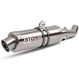 74.T.016.LXS TRIUMPH SPEED TRIPLE 1050 2016 > SCARICO STORM BY MIVV TERMINALE GP INOX VERSIONE BASSA