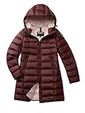 Blauer Giubbino Impermeabile Trench Lunghi Imbottito Piuma da Donna, Piumino Lungo Agnes 3037 24WBLDK03037 215gr. (IT, Testo, XS, Regular, Regular, 578KN Bordeaux)