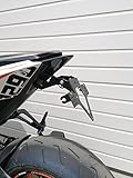 Portatarga GroFaTec compatibile con KTM 1290 Super Duke R Anno di Cost.2014-2019 EVO Porta Targa superduke 1290sdr coda corta