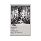 Justin Bieber - Poster con personaggi di Justin Bieber, motivo: star cantante atleta, stampa su tela, decorazione artistica da parete, mosaico, decorazione per casa, camera da letto, ufficio, 30 x 45