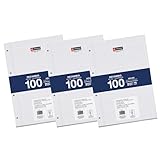 Miquelrius - Bloc di ricarica, 300 fogli a quadretti 4x4 mm, Carta opaca 90 g/m², Ricarica fogli A4 perforati per raccoglitori ad anelli o archiviatori, Materiale scolastico