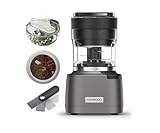 Kenwood Duo Prep CHP80.000SI, Tritatutto e Macinino 2-in-1 con Lame Quadblades Seghettate, Macinino ad Alta Velocità Compatto, Base Antiscivolo, Lavabile in Lavastoviglie, 800W, Argento