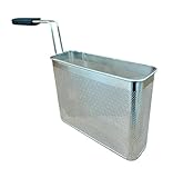 FBR0175 - CESTINO CUOCIPASTA PROFESSIONALE 2/9 95X290X215H MM IN ACCIAIO INOSSIDABILE AISI 304 MADE IN ITALY CESTELLO CUOCI PASTA INOX GN 2/9