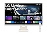 LG 27SR50F Smart Monitor 27" Full HD LED IPS, 1920x1080, Audio Stereo 10W, 2x HDMI, 1x USB, WiFi, Miracast, AirPlay, Bianco