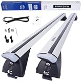 DGH SYSTEM Barre portatutto portapacchi easy line advanced 135 cm compatibile con Audi A4 B9 Allroad SW 2016- con profili tradizionali, serratura, 90 kg