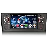Erisin 8-Core 4GB+64GB Android 14 Autoradio Bluetooth 1 Din GPS Navigatore per Fiat Grande Punto Linea Supporto CarPlay Android Auto WiFi 4G DSP DAB+ USB FM RDS OBD2 TPMS DVB-T2 IPS Schermo Canbus