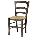 Totò Piccinni Ordine Minimo 2pz, Sedia paesana Venezia in Legno di faggio, ALTISSIMA QUALITA', Robusta, già montata (Noce, Seduta Paglia)