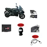 COMPATIBILE CON PIAGGIO MP3 HPE 300 2020 COPRIGAMBE TERMOSCUD TUCANO URBANO R207-X SPECIFICO PER SCOOTER COPERTA TERMICA IMPERMEABILE INTERNO IN ECOPELLICCIA