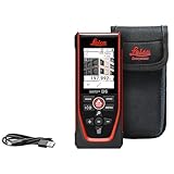 Leica Disto D5, Metro Laser Professionale con Bluetooth, Uso con App, Mirino, Uso Esterno e Interno, e Sensore d'Inclinazione per Tracciamento dell'Altezza, Profilo e Misurazione dell'Angolo