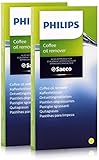 Philips Saeco CA6704/10, pastiglie sgrassanti per caffè, confezione da 2 pezzi con 6 pastiglie da 1,6 g cadauna