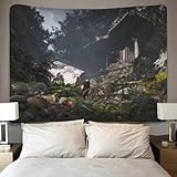 MOLVUS Mito Nero: Arazzo Wukong, Appeso a Parete per Videogiochi, Arazzo Estetico da Parete, Decorazioni per Camera da Letto, per Camera da Letto Estetica, 70 cm x 100 cm