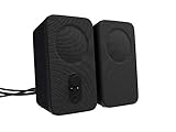 Amazon Basics Altoparlanti per computer desktop o PC portatile, alimentazione CA (versione europea), 2 unità , Nero