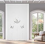 Zenoni & Colombi Telo Tenda Ricamata a mano Fenice Made in Italy Misto Lino Varie Dimensioni (80x300)