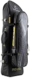 CRESSI Piovra Dry Fins Backpack - Borsa a Zaino con Trattamento Idrorepellente per Pinne a Pala Lunga e Atrezzatura Pesca/Apnea, XL, Nero/Giallo, Unisex