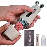 MR-2121 RF BEAUTY DEVICE Massaggiatore Viso/Collo RadioFrequenza bipolare 2MHz, Elettro Stimolazione Muscoalre (EMS), Luci led fotoniche - Lifting naturale, Rassodante, Illuminante, Antirughe