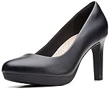 Clarks Ambyr Joy, Scarpe con Tacco Donna, Nero (Black Interest), 42 EU