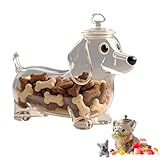 Barattolo per caramelle a forma di bulldog francese, con bassotto, per biscotti, caramelle, cialde di caffè, idea regalo per gli amanti degli animali domestici (B)