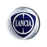 Lancia Adesivo 3D Ufficiale Logo, Diam. 58 mm