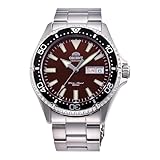 Orient Sports Kamasu / Mako III - Orologio Da Uomo Automatico a Carica Manuale Impermeabile Bracciale e Cassa In Acciaio Metallizzato Quadrante Rosso - RA-AA0003R39B RA-AA0003R