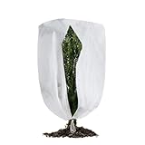 YORFULL Tessuto Non Tessuto per Piante, 200*240 CM Copertura Piante Inverno Antigelo, Telo Copripiante Invernale Antigelo con Cerniera e Coulisse, Protezione Invernale per Piante da Esterno (1 Pezzo)