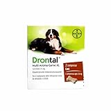 CentroVete Bayer Vermifugo antiparassitario Multi Aroma XL per Cane in compressa (2 CPR) - combatte i Principali parassiti intestinali