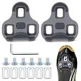 LPZMPZ Compatibile con Look Keo Bike Pedali 3 fori Grip Blade 2 Max Carbon Classic Cleats Set di piastre per scarpe da corsa Pedali Grigio MTB Pedali Road Cleats accessori per bicicletta (Grey 4.5°)