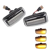 Ambra GUIDATO Luce marcatore laterale del parafango anteriore for Peugeot 306 106 406 806 Partner esperto for Citroen Berlingo Jumpy Torn Signal Light(Dynamic Crystal)