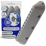 3 Pezzi Palette Lavatrice per Tamburo 225x52x43 mm Codice Originale 482000023096 per Whirlpool C00064789 C00268109 C00533119 per Indesit per Ariston - MADE IN EU - Garanzia di 10 Anni - MONTERAL