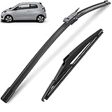 2 pz/set Spazzole Tergicristallo Anteriore Posteriore Compatibile con Citroen C1 MK2 Peugeot 108 Toyota Aygo 2019 2018 2017 2016 2015 2014