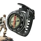 Bussola Subacquea,Navigazione Subacquea di Precisione - Bussola Portatile Luminosa Precisa Per Escursionismo, Kayak, Orienteering, Immersioni E Sopravvivenza