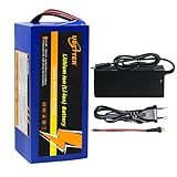 UBETTER 36V 10Ah batteria al litio Ebike, batteria E-fscooter con BMS, batteria bici elettrica 10AH con caricatore 2A per 0-1000W bici elettrica, scooter, motore (36V 10Ah)