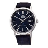 Orient Contemporary Symphony III - Orologio Uomo Automatico a Carica Manuale Casual Cinturino In Pelle Blu Cassa In Acciaio Quadrante Blu - RA-AC0F06L30B RA-AC0F06L