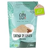 Farina di Chufa Biologica e Cruda - 250g Farina di Zigolo Dolce, Naturalmente Senza Glutine, Vegana e Non OGM Ideale per Pancake, Dolci Proteici e Horchata de Chufa