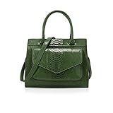 NICOLE & DORIS Borse da Donna in Coccodrillo Borse a Spalla Firmate Borse in PU Pelle Donna Vintage Borse a Tracolla Donna Grandi Verde