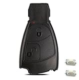HooRLZ Mercedes - Custodia per chiave auto M-ercedes Classe A B C E M R S CL CLK SL SLK per W209 W169 W245 W203 R171 chiavi auto Mercedes 2 pulsanti chiave di ricambio