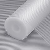 Origuuds Tappetino per Cassetti Antiscivolo, Rivestimento Cassetti, Non-Adesivo EVA Plastica Proteggere Armadietti Frigorifero Ripiani Cassetti (30cmx150cm/Trasparente)