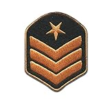generale di brigata L'esercito militare Badges - Toppe termoadesive Patch Toppa ricamate, misura: 4,7 x 6,2 cm