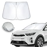 CDEFG Compatibile con Kia Stonic 2018-2024 2025 Parasole per la Parabrezza Anteriore, Ripiegabile per Evitare i Raggi del Sole, Protettore Contro i Raggi UV Auto Interni Accessori